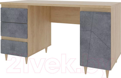 Письменный стол Stolline Киото / СТЛ.339.06 (дуб небраска/бетон темный)