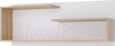 Полка Stolline Мика / СТЛ.165.17 (дуб сонома/белый)