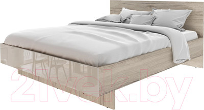 Каркас кровати Stolline Лациа / СТЛ.418.03 (дуб санремо/крем бежевый)