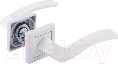 Ручка дверная Нора-М 112К AL (белый)