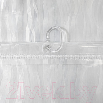 Шторка-занавеска для ванны Вилина Кристалл Peva. Водопад / 7179-10017-1 (180x180, прозрачный)