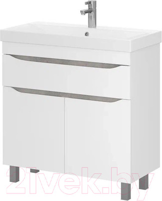 Тумба с умывальником Volna Lake 80.2D.1Y Lake 80 (напольная)