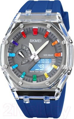 Часы наручные унисекс Skmei 2100 (синий)