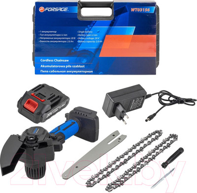 Пила цепная аккумуляторная Forsage F-WT03156(56460)