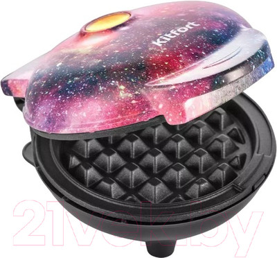 Вафельница Kitfort KT-1684-3 (черный/фиолетовый)