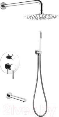 Душевая система со смесителем Abber Emotion AF8817 (хром)