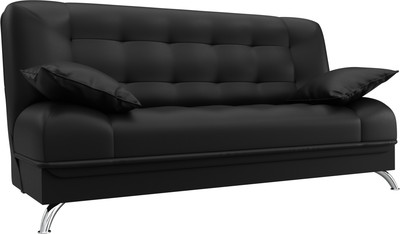 Диван Лига Диванов Анна / 28060 (экокожа черный)