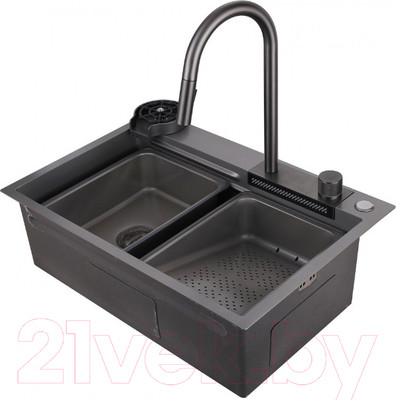 Мойка кухонная Abber Wasser Kreis AF2194NG (никель)