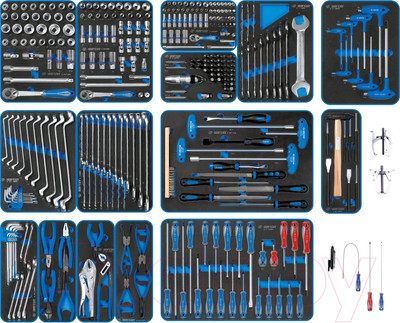 Универсальный набор инструментов King TONY 934-325MRVD