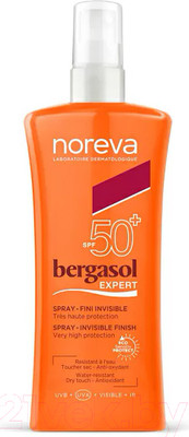 Спрей солнцезащитный Noreva Бергасол Эксперт Эмульсия SPF50+ (125мл)