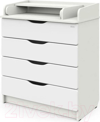 Комод пеленальный Атон Сириус-2 Wood 804 ПВХ (белый аляска)