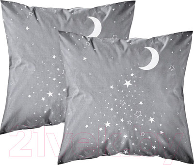 Комплект наволочек Samsara Звездное небо на сером фоне К7070Н-3