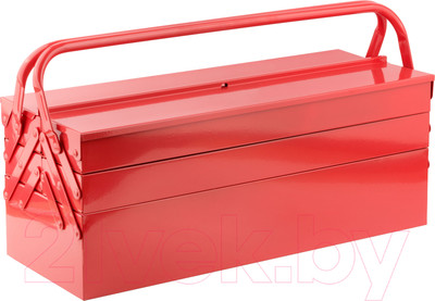 Ящик для инструментов FIT Металлический с 4-мя раздвижными отделениями / 65680