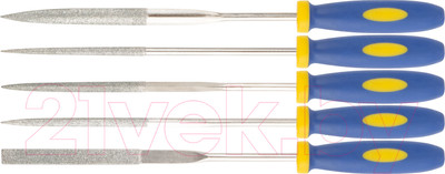 Набор надфилей FIT Алмазные Мягкая ручка / 42173 (5шт)