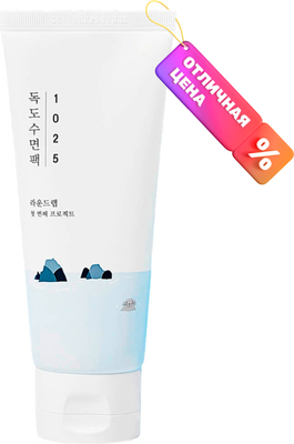 Маска для лица кремовая Round Lab 1025 Dokdo Sleeping Pack Отшелушивающая с морской водой (100мл)