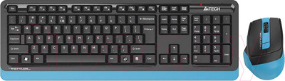 Комплект клавиатура и мышь A4Tech Fstyler FG1035 (темно-синий)