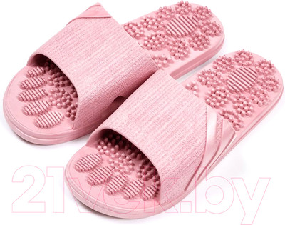 Тапочки домашние Amaro Home Relax Step Открытый нос / HOME-4019RS1-Pin-42 (р.42-43, розовый)