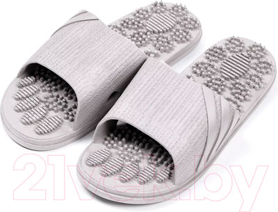 Тапочки домашние Amaro Home Relax Step Открытый нос / HOME-4019RS1-Gr-42 (р.42-43, серый)