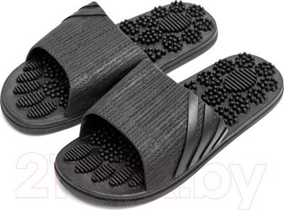 Тапочки домашние Amaro Home Relax Step Открытый нос / HOME-4019RS1-Bl-38 (р.38-39, черный)