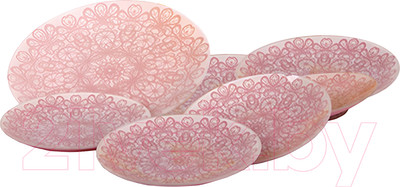 Набор тарелок NiNaGlass Кружево 85-141 / 4840161056 (7пр)