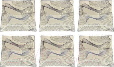 Набор тарелок NiNaGlass Бриз 85-027-25x25 / 4840158209 (6шт)