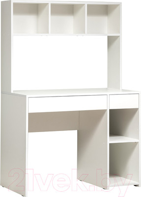 Письменный стол Mobi Комфорт 12.77 F (белый PE шагрень)