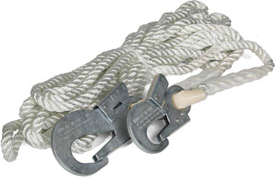 Канат страховочный КВТ КСЛ-10 с двумя карабинами / 77524