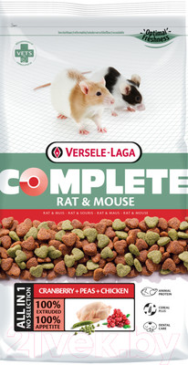 Корм для грызунов Versele-Laga Rat & Mouse Complete для крыс и мышей / 461315 (2кг)