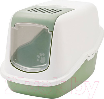Туалет-домик Savic Nestor / 02270WLF (белый/ботанический зеленый)