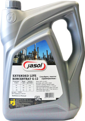 Антифриз Jasol Extended Life Koncetrate G12+ / G12KONC5 (5л)