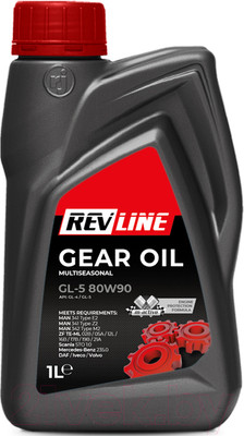 Трансмиссионное масло Revline GL-5 80W90 / RGL580901 (1л)