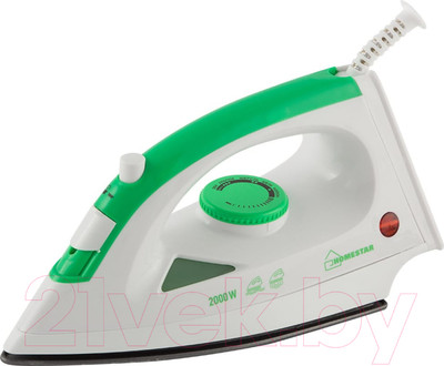 Утюг HomeStar HS-4001 / 004837 (белый/зеленый)