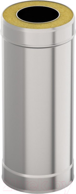 Труба вытяжная Гефест Сталь Сталь 0.5м 130x200 AISI 430/430 0.8мм/0.5мм (K)