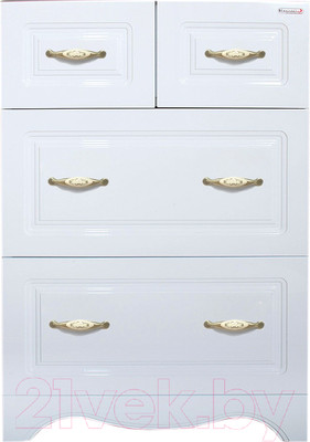 Комод для ванной Бриклаер Анна 65 (белый глянец)