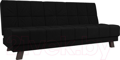 Диван Лига Диванов Винсент / 102876 (микровельвет черный)