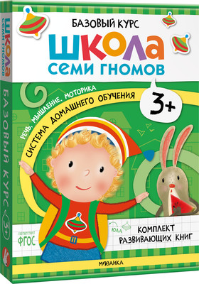 Набор развивающих книг Мозаика-Синтез Школа Семи Гномов. Базовый курс 3+ / МС13218