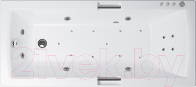 Ванна акриловая Triton Алекса 170x75 Люкс Flat (с гидромассажем)