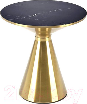 Журнальный столик Halmar Tribeca (черный мрамор/золотой)