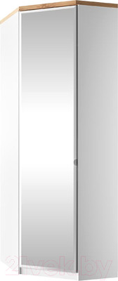 Шкаф Anrex Taurus 1DGL Z угловой (белый/дуб вотан)