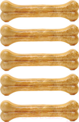 Лакомство для собак Triol Dental Кость жевательная / 10151048 (25см, 5шт)