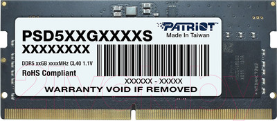 Оперативная память DDR5 Patriot PSD58G560041S
