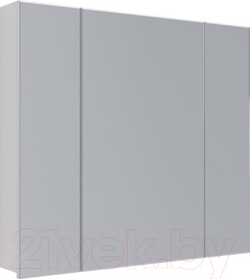 Шкаф с зеркалом для ванной LEMARK Universal 90 / LM90ZS-U (белый глянец)