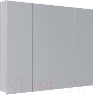 Шкаф с зеркалом для ванной LEMARK Universal 100 / LM100ZS-U (белый глянец)