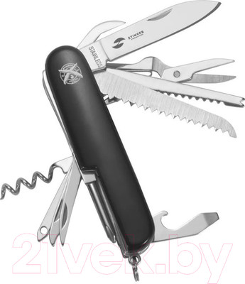 Нож швейцарский STINGER FK-K5012ALLB (черный)