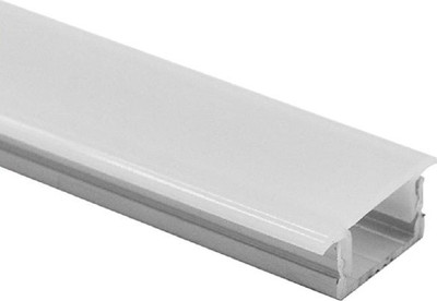 Профиль для светодиодной ленты AKS Lira-1708 врезной с экраном (3м, алюминий)