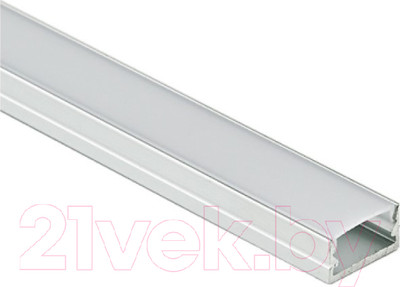 Профиль для светодиодной ленты AKS Sirius-1407S накладной с экраном (2м, алюминий)
