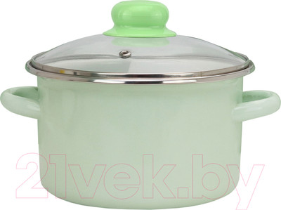 Кастрюля Эмаль Салат 12-Б1612С (3л)