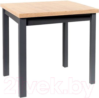 Обеденный стол Signal Adam 90x60x75 (дуб артизан/черный)