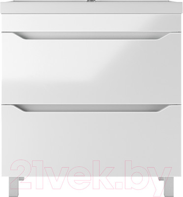 Тумба под умывальник Айсберг Bazis 80 Ева В2 DA5908T (с двумя ящиками)