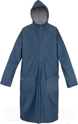 Дождевик Komfi Extreme ПВХ на молнии 300мкм / EXT124R (синий/серебристый)
